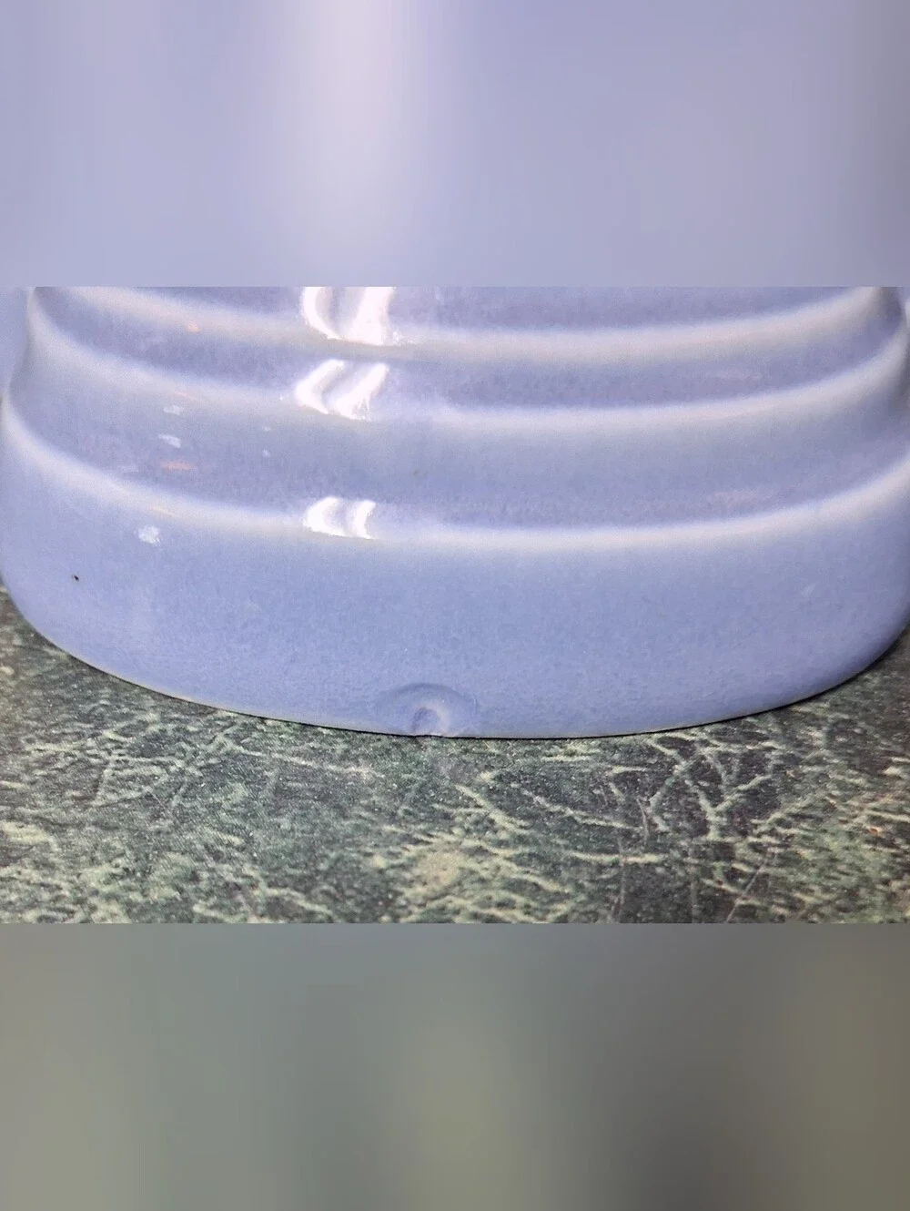 Fiesta USA Pottery Blue Tripod Candle Holder